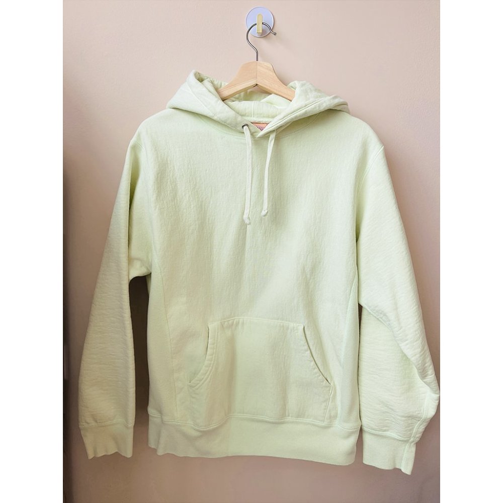 SUPREME Embossed Logo Hoodie Sweatshirt Pale Lime_M